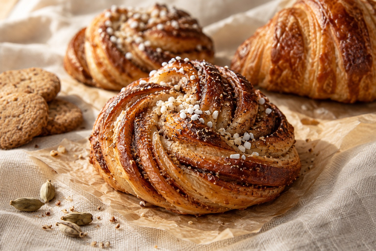 Gyllene bullar med pärlsocker, inspirationsbild